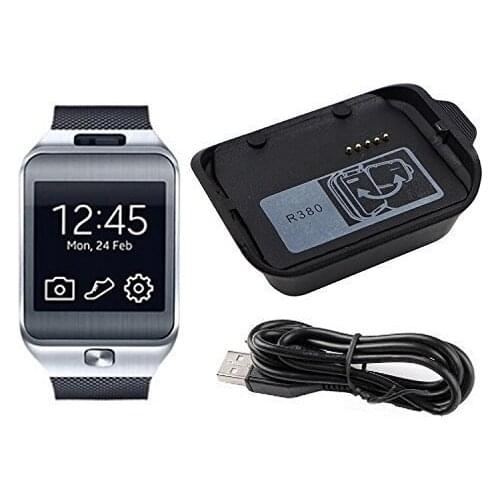 YSAGi Adecuado para Samsung Galaxy Gear 2 nd Neo / R380 base de cargador de reloj inteligente negro base de carga