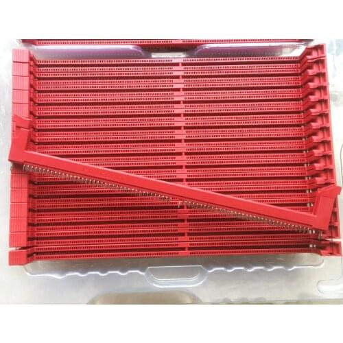2PCS) Original high quality desktop DDR4 288p 1.2V memory socket connector red