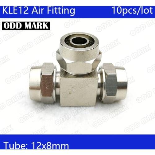 Free shipping 10PCS/LOT Pneumatic Fittings KLE12 Hose Pipe Quick Joint Coupling Connectors Nickel Plated Brass KLE12
