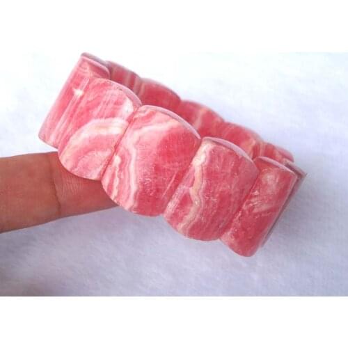 Free Shipping Natural Rhodochrosite Oval 16*23mm Beads Bracelet Women Jewelry Accessories Weddings Parties Birthday Gift