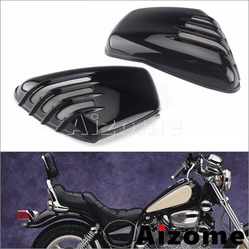 Motorcycle Black Plastic Side Battery Protector Fairing for Yamaha 700 1000 Virago 1984-Up 1100 Virago 1986-Up 750 Virago 88-Up