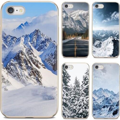 Black White Mountain Pine Tree Forest For Huawei Y6 Y5 2019 For Xiaomi Redmi Note 4 5 6 7 8 Pro Mi A1 A2 A3 6X 5X 7A Soft Case
