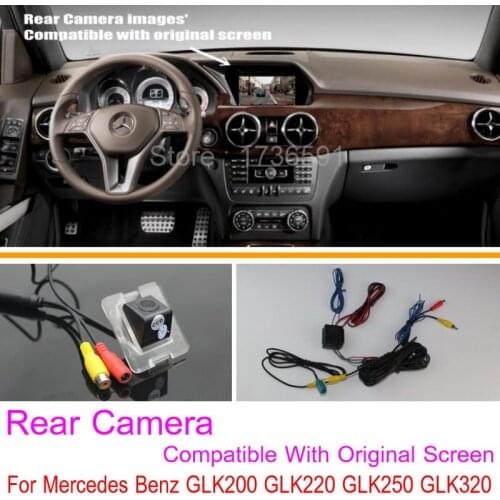 For Mercedes Benz GLK200 GLK220 GLK250 GLK320 / RCA & Original Screen Compatible / Car Rear View Camera / Back Up Reverse Camera