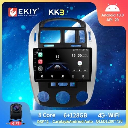 EKIY 1280*720P Android 10.0 Stereo Receiver For Kia Cerato 1 LD 2004-2008 Car Multimedia Player Auto Radio Audio GPS Navigation