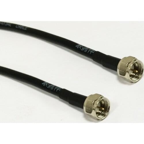 F male switch F type male plug RF pigtail cable adapter RG58 50CM/100CM wholesale NEW