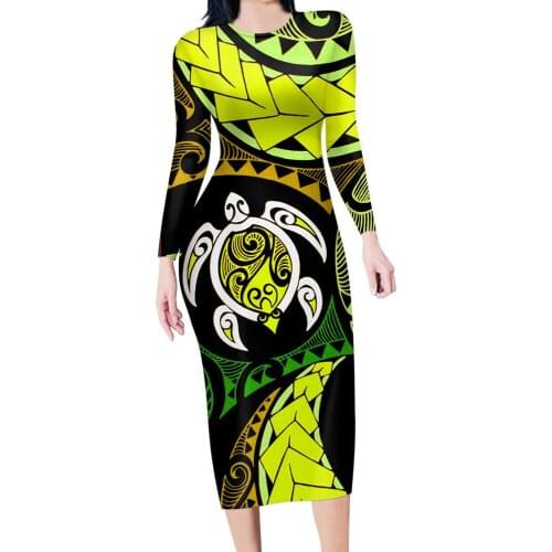 HYCOOL Hawaii Sexy Women Dress Plus Size 4XL Winter 2020 Casual Long Sleeve Floral Dress For Woman Free Shipping Lady Dresses