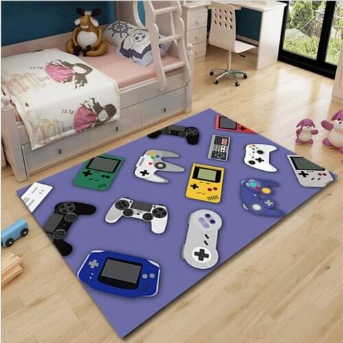 Gamepad Carpet Carpets Soft Flannel 3D Printed Rugs Mat Rugs Anti-slip Large Rug Carpet Home Decoration Style-2