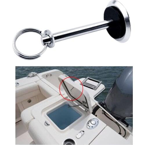 Boat Hatch Cover Pull Button Stainless Steel Lid for Boat Yacht Floor Storage Loft Ladders