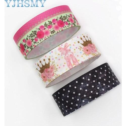 L-20817-848 1”Cartoon print Pattern Ribbon , 5 yards DIY handmade hair accessories Material , Bow Decoration