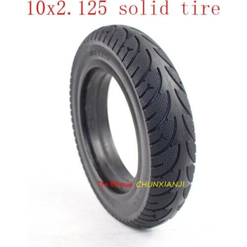 Lightning delievery Electric Scooter Tires 10*2.125 solid Wheel Tyres tubeless Tyre 10x2.125 for Electric Scooter Accessory