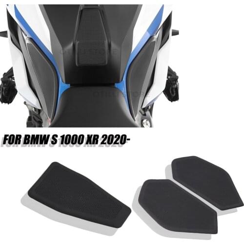 3 Pieces Motorcycle Accessories For BMW S1000XR 2020 2021 Black Stickers Side Fuel Tank Pad Kit