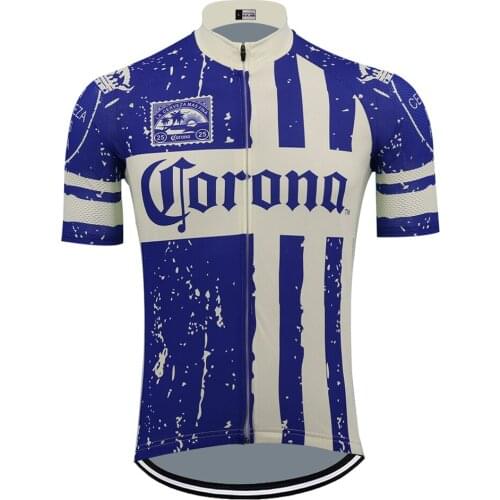 Retro MenS Cycling Jersey 2020 Top Quality Bicycle Clothing MTB BLUE Racing Wear ROAD MOUNTAIN Triathlon