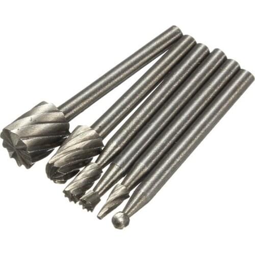 Woodworking Taladro 2015 Rushed New Tools Mini Drill 3 Sets/ Lot _ 6pcs Hss Routing Wood Rotary Milling Cutter Tool Set