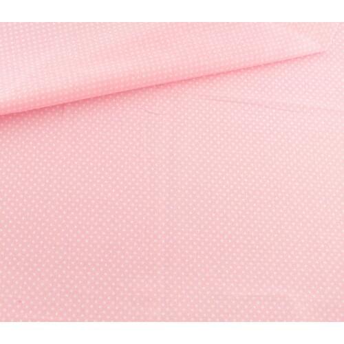 New Arrivals 100% Cotton Fabric Little White Dot Design Patchwork Toys Clothing Dolls DIY Fat Quarter Scrapbooking Home Textile