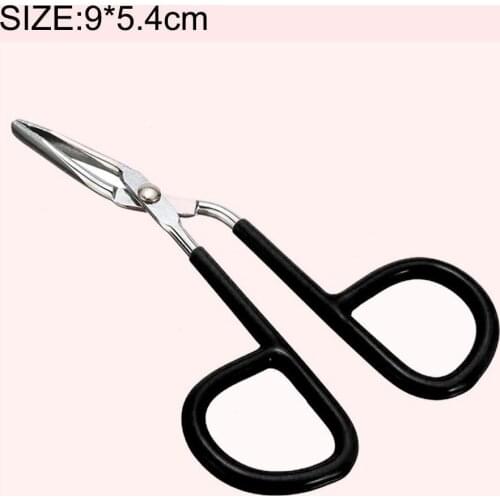 New 1Pc Scissors Flat Tip Eyebrow Tweezer Clamp Eyebrow Makeup Removal Tool For Beauty X1D6