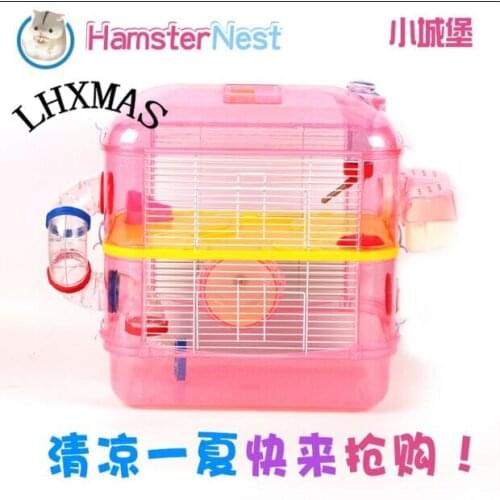 2016 New Transportation Hamster Cage Pet Small Animal Plastics Cage Pet Product D289