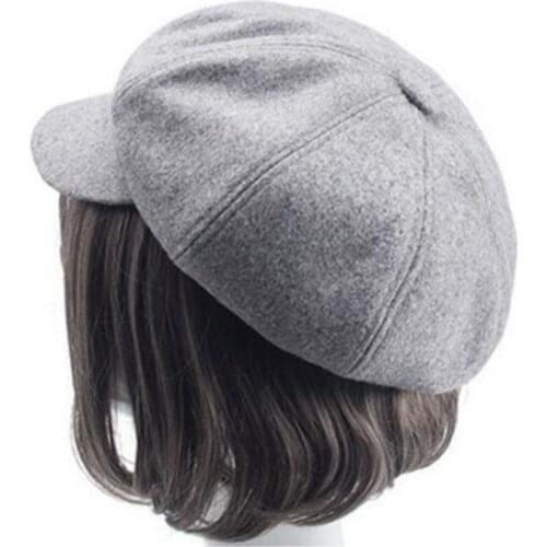 Seioum Autumn And Winter Restore Ancient Ways Wool Octagonal Hats Fashion Lady Painter Hat Keep Warm Student Beret