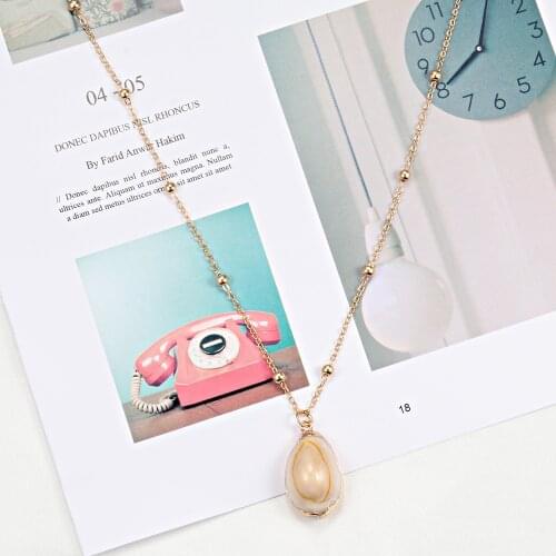 Bohemian Shell Necklace Gold Pendant Choker Charm Real Seashell Necklace For Women Mom Collar elegant Jewelry Gift Party Beach