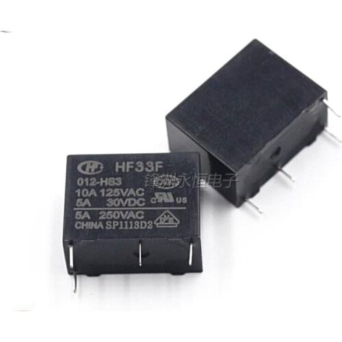 Free Shipping 100% new original relay 20pcs/lot HF33F-012-HS3 HF33F/012-HS3 JZC-33F-012-HS3 JZC-33F/012-HS3 12V4PIN JZC-33F-12V