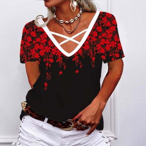 SNAKE YX Womens Summer T-shirts