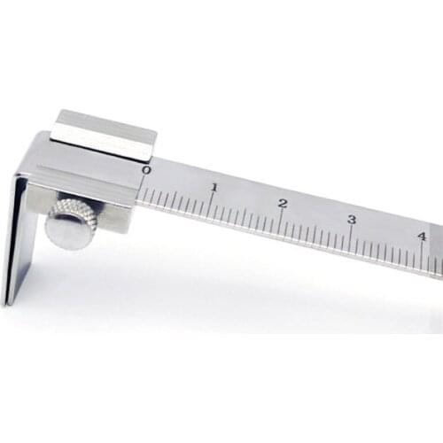 Stainless Steel Dental Finger Ruler Equipment Dentist Endodontic Span Vertical Measurement Scale Gauge Instrument Tool