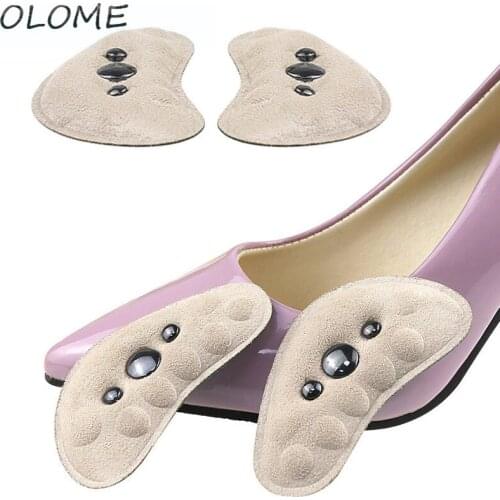 1 Pair Men And Women Correction Pads Inside And Outside Flat Foot Support Massage Magnet Heel Pad