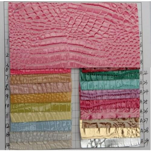 10 yards can mix colors / china factory wholesale/ High light crocodile grain synthetic PU leather/ fast express/ free shipping