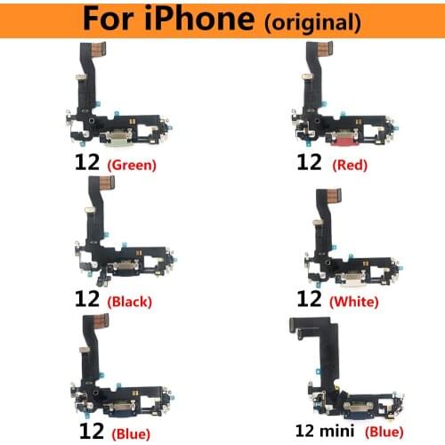 100% Original New For Iphone 12 USB Charging Connector Port Flex Cable Mobile Phone Accessories For Iphone 12 Pro 12 mini