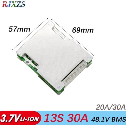 13S 30A bms new Li-ion 48V large high current BMS PCM for 500W electric bike electric device 30a bms