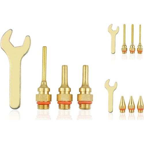 3 Pieces of Diameter Hot Melt Glue Nozzle with a Wrench