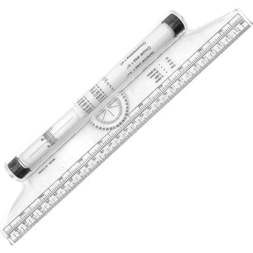 30cm Rolling Pusher Student Design Drawing Roller Ruler Foot Chiban Angle Parallel Ruler Drawing Ruler for Design Drawing Roller