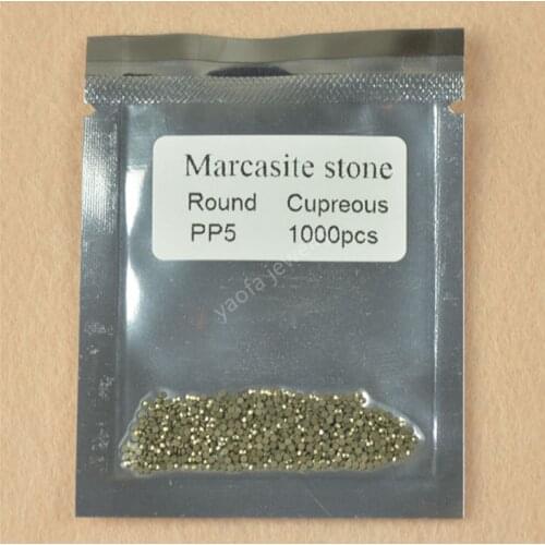 3000pcs Good Quality Flat Bottom Round Shape Cut Marcasite Beads 0.8mm~2.0mm Natural Marcasite Moose Stone For Vintage Jewelry