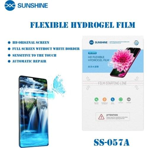 50pcs /1box Sunshine SS-057E Flexible Hydrogel Matte Film Cutting Machine Auto Mobile Phone Rear Membrane Film Cutting Times