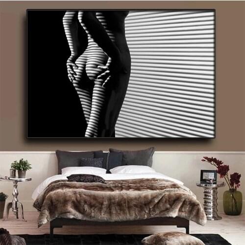 DIY 5D Diamond Painting Abstract Black White Nude Women Cross Stitch Full Rhinestone Mosaic Diamond Embroidery Home Decor