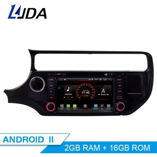 LJDA Android 10.0 Car DVD Player For KIA Rio K3 2015 2016 GPS Navigation 2 Din Car Radio Multimedia WIFI Stereo IPS Auto Audio