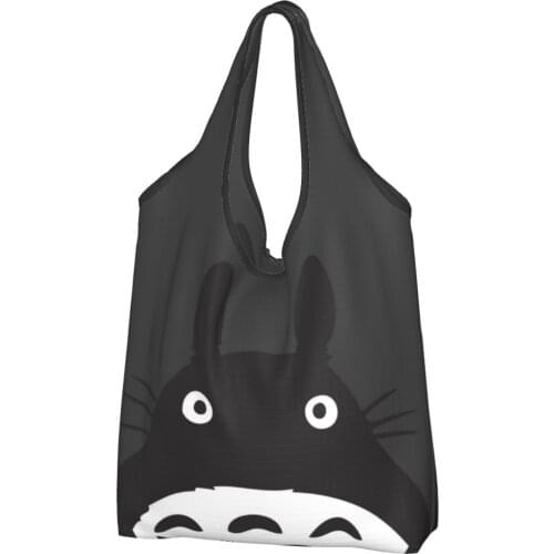 Totoros Lovely Cat Canvas Bag Women Shoulder Bag Japanese Anime Chibi Ins Shipping Bag