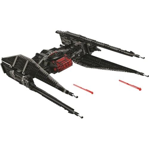 10907 Star Plan Blocks Kylo Rens TIE Fighter Building Blocks with Figures Compatible 75179 DIY Bricks Toys Christmas Gift