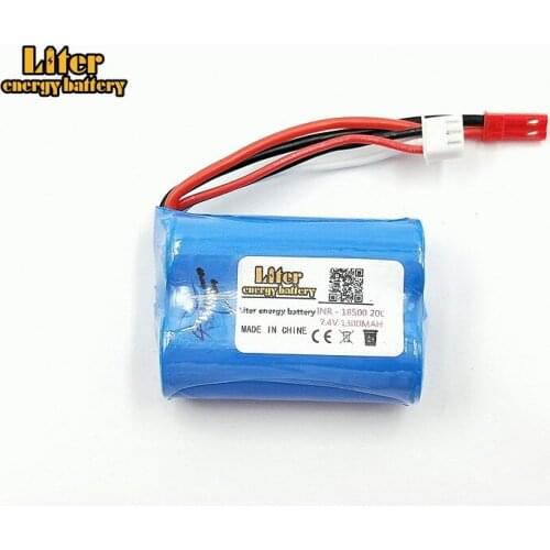 Lipo Batttery 7.4V 1300mAH 20C For MJX T10 T11 T34 HQ 827 871 Remote control helicopter battery 7.4 V 1300 mAH 18500 toy battery