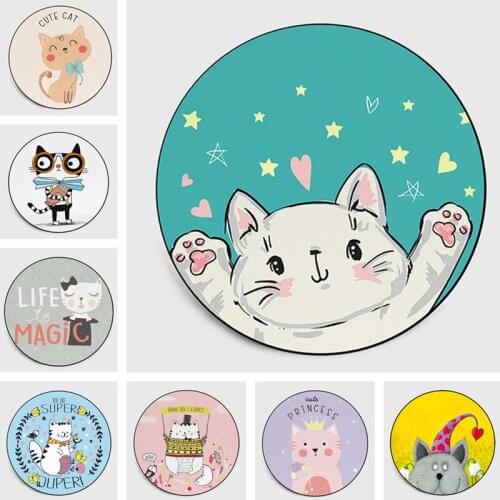 Cute cartoon round carpet Kids Rugs And Carpets For Baby Living Room Large Bedroom Parlor Hallway kitchen Door Floor Bath Mats