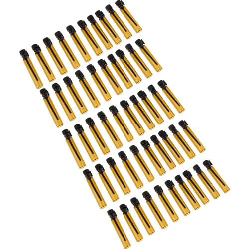 Lots 50 Essential Oils Bottles, 2 ml Mini Amber Glass Vials with Black Dropper & Caps