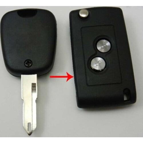 Modified Flip Folding Car Key Blanks for Citroen C2 2 Buttons Remote Key Shell Case