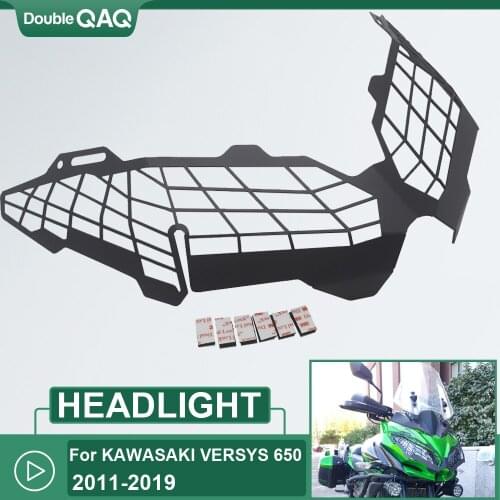 Motorcycle modification headlight headlamp cover for KAWASAKI VRESYS 650 2011-2019 fall protection cover VERSYS 1000 15-19