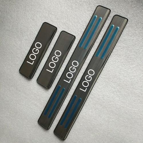 Door Sill Scuff Plate Cover Trim Threshold Pedal Guards Car Styling For SUBARU Forester 2013-2018 And SUBARU XV 2008-2017