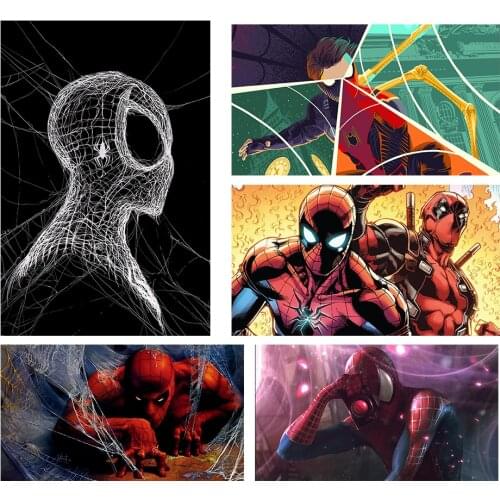 Marvel Superhero Spiderman Anime Wall Art Poster HD Print Modern Living Room Bedroom Decoration Mural Canvas Painting Kids Gift