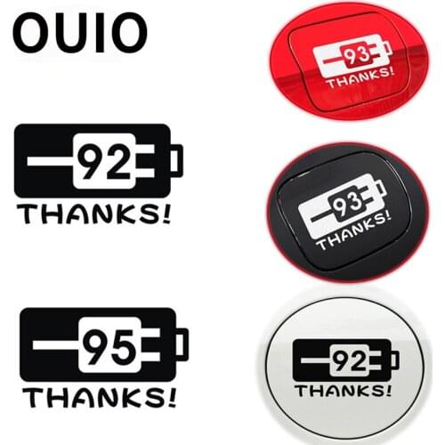 OUIO PVC Car fuel tank cap stickers For kia Ceed Cerato Suzuki grand vitara Citroen xsara picasso C3 Subaru Saab Lada granta