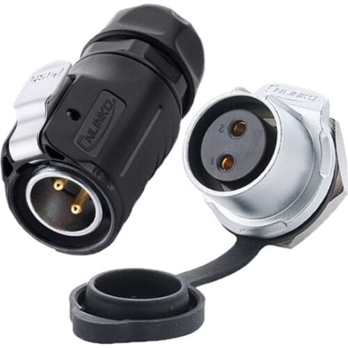 K20 Plastic 2Pin 3Pin 4Pin 5Pin AC Power Connector M20 Industrial 7Pin 9Pin 12 Pin Soldering Core Male Plug Female Socket Signal