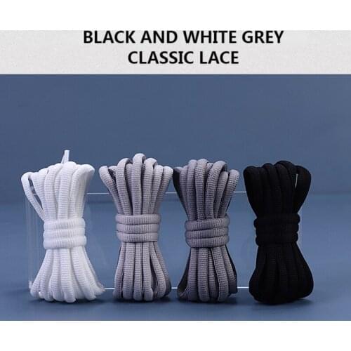 Half-round Shoe Laces for Basketball Sneakers Men and Women Casual Shoes Shoelaces Non-slip Shoelace Sport / Running Strings