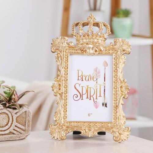 Nordic Crown 6-inch frame creative resin photo frame artwork, home decoration Gifts for Children desktop Ornament