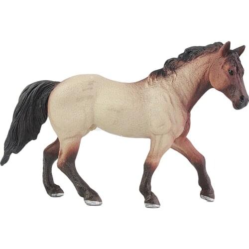 Realistic Quarter Stallion Horse Animal Figurine Table Decor Education Kids Toy NEW