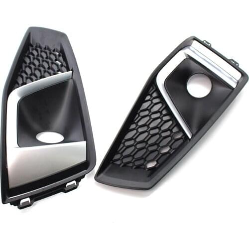 Front Bumper ACC Hole Grille Honeycomb for AUDI A4 2019 S-line / S4 A4 Quattro